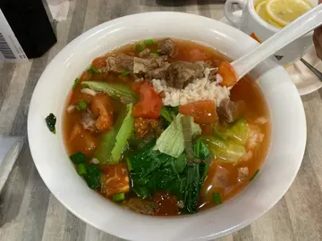 蕃茄湯牛筯泡飯