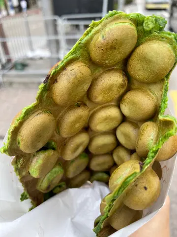 💛抺茶朱古力鸡蛋仔