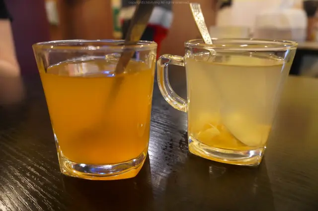 話梅柑桔水 (熱) & 生薑果纖蜜 (熱)
