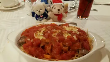 茄蓉猪肉焗意粉