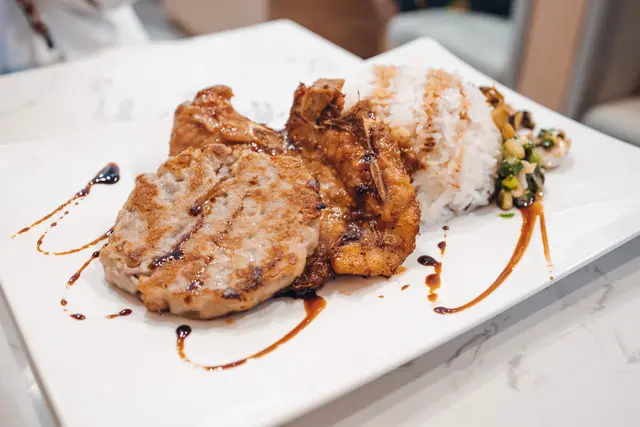 香煎蓮藕餅豬扒 配 老火湯(細)