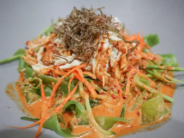 韓式辣麻醬雞絲菠菜粉皮