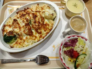 芝士焗咖喱吉列猪扒饭