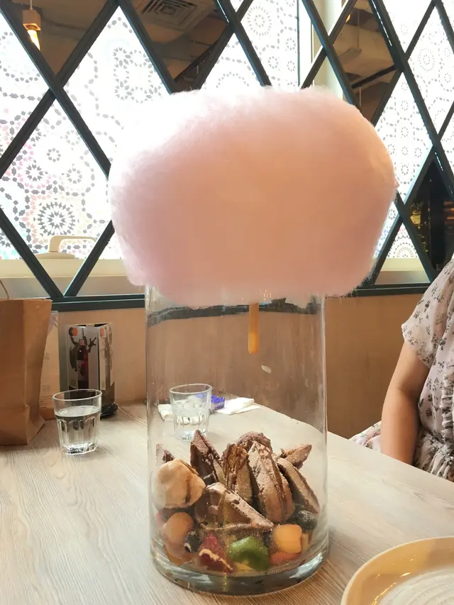 焙茶朱古力沖繩黑糖窩夫配雪糕(全份)