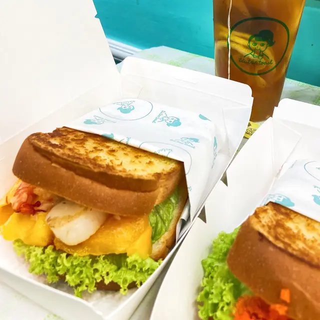 大蝦帶子芒果多士