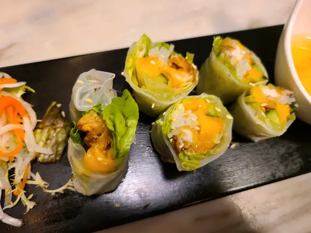 香芒軟殼蟹米紙卷