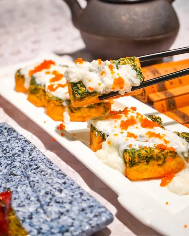 蟹肉菠菜豆腐盒