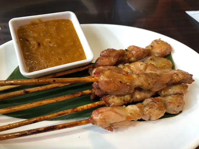 鷄肉沙嗲串燒(6串)