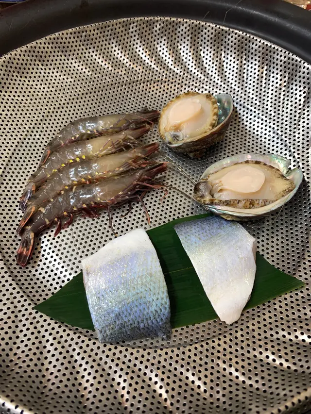 海蝦,鮑魚,馬友魚