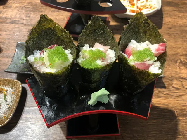 油甘魚大蔥手卷