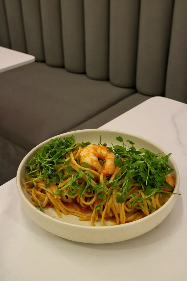 莞茜苗香辣大蝦扁意粉