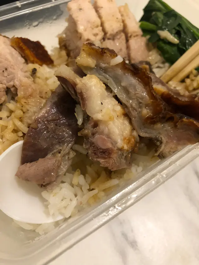 燒鵝燒腩飯
