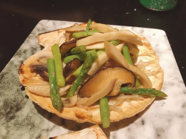 什菇露筍燒扇貝