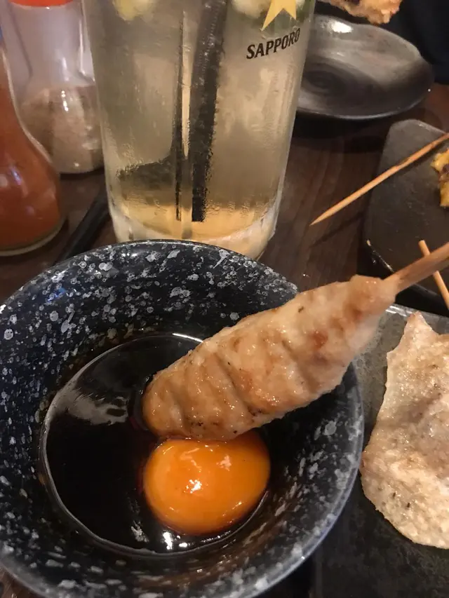 燒軟骨免治雞肉棒（月見）