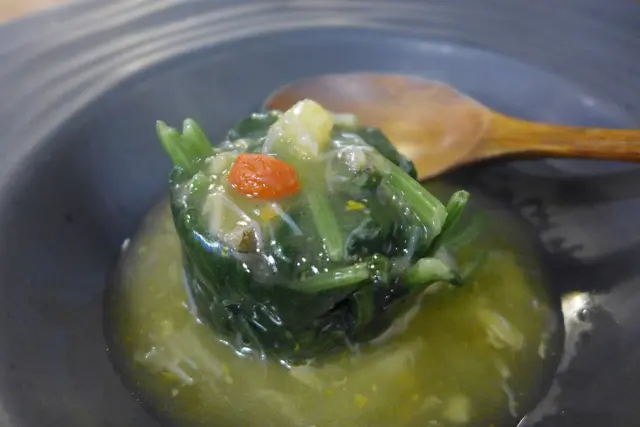 蟹皇瑤柱菠菜