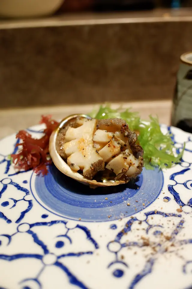 鐵板燒活南非鮑魚