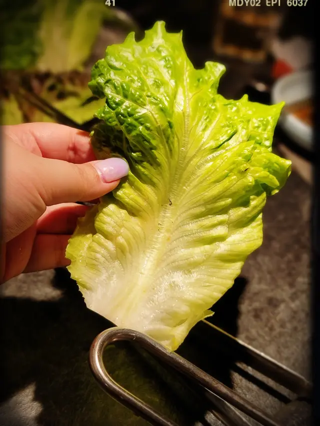 黏上雜質的生菜