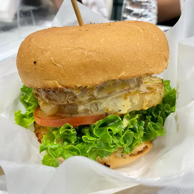 蜜糖芥末菠蘿牛堡