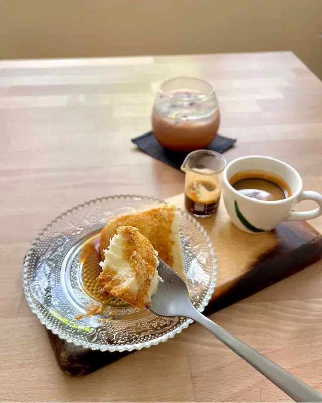 Soufflé  Cheese  with  House  Espresso  