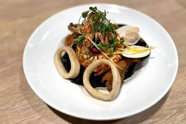 墨魚汁海鮮意大利飯