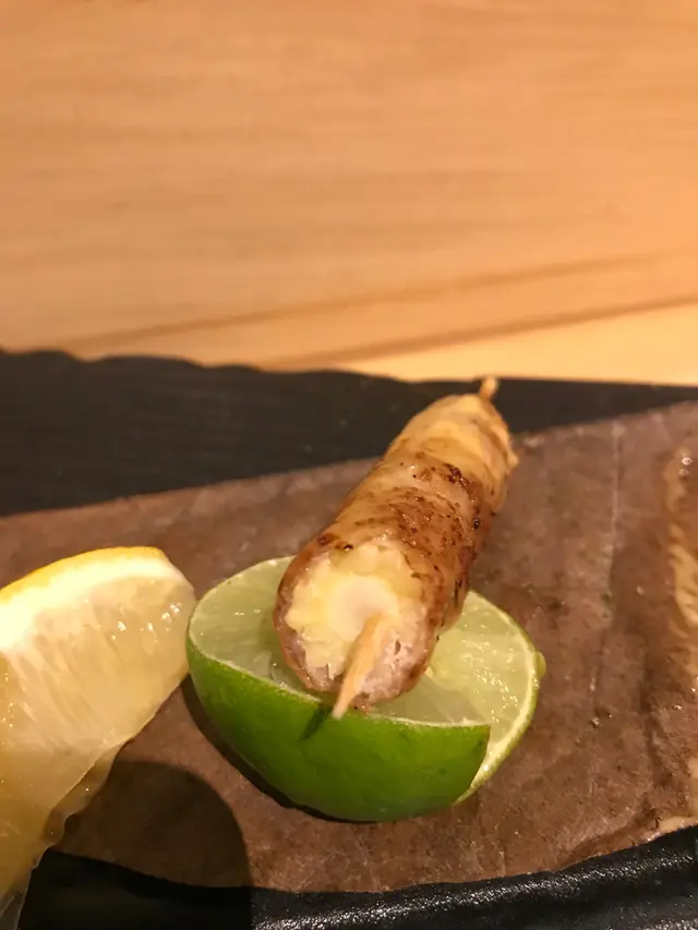 鹿兒島豬腩片北海道粟米芯配蒜蓉牛油醬