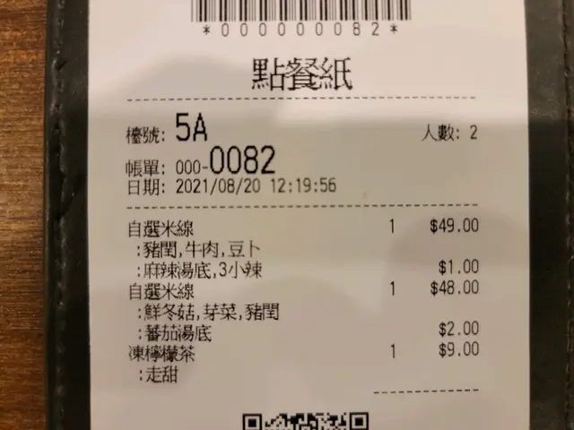 豬潤、冬菇、芽菜番茄米線