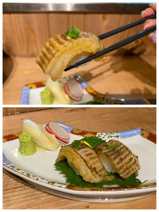火炙左口魚邊壽司