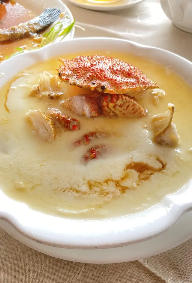 花彫蛋白蒸北海道毛蟹