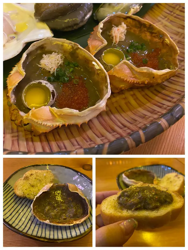 人氣蟹味噌甲羅燒