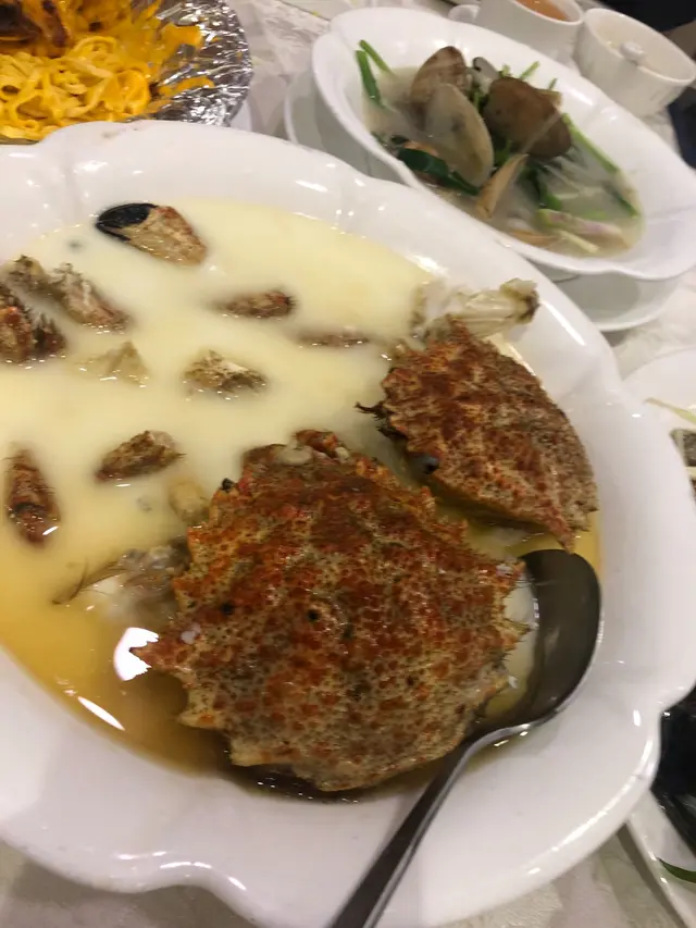 花彫蛋白蒸北海道毛蟹