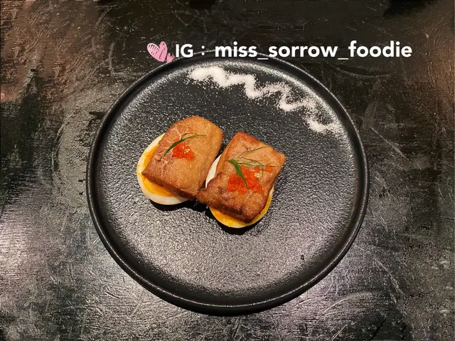 鵝肝桂花燻糖心蛋