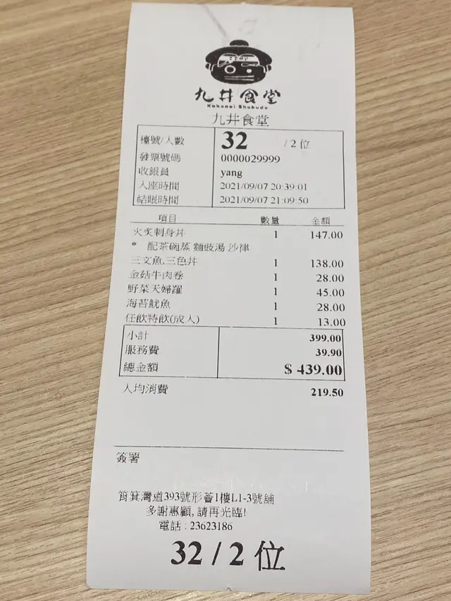 每人$219.5，抵食！