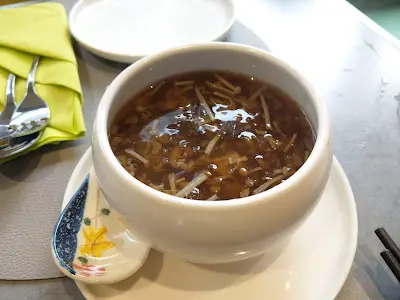 雞油菌竹笙素翅(碗)