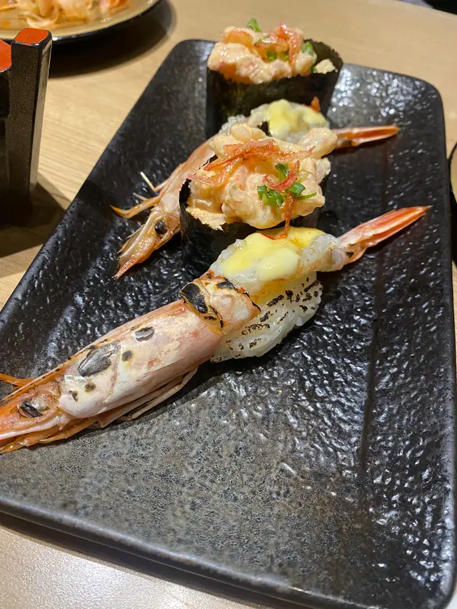 火炙有頭海老盛