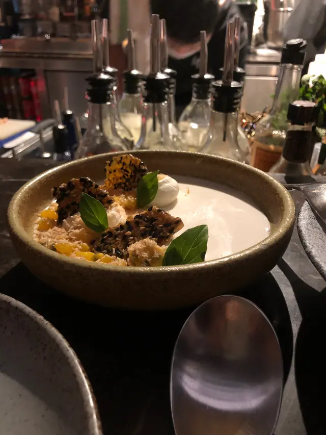 Coconut panna cotta
