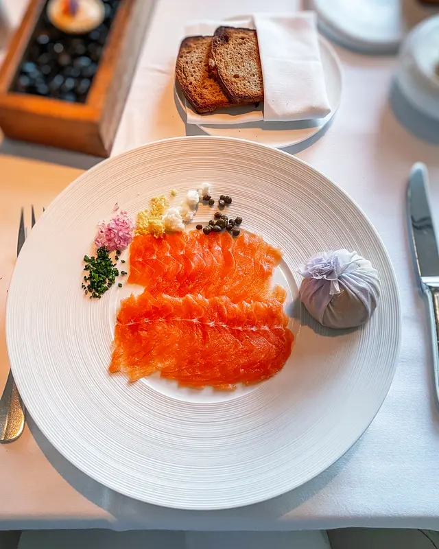 Home-smoked salmon