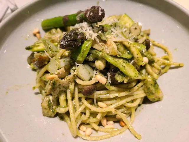 香草青醬雞肉蘆筍意大利粉