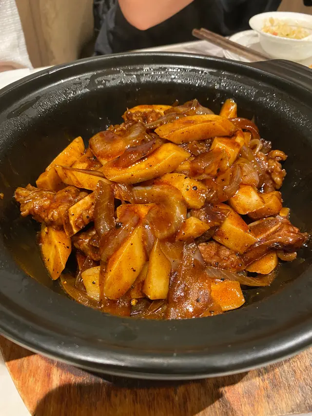 醬汁牛仔骨烤年糕