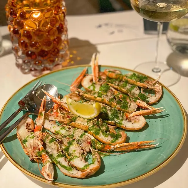 Scampi al Forno Olio e Limone