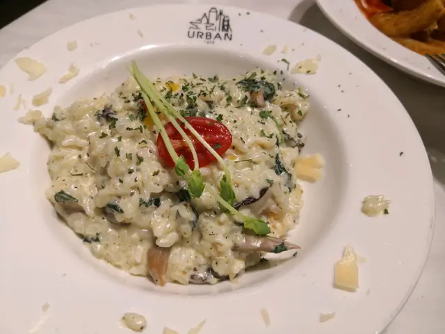 即磨芝士黑松露菠菜大啡菇忌廉意大利飯