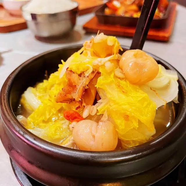 人蔘雞湯浸娃娃菜