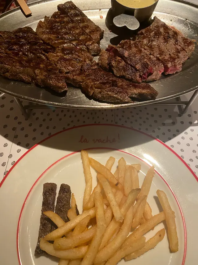 Steak  with  fries