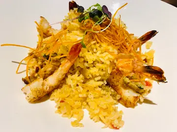 香辣烧虾饭