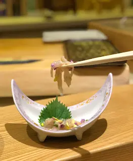 剝皮魚刺身配剝皮魚肝醬