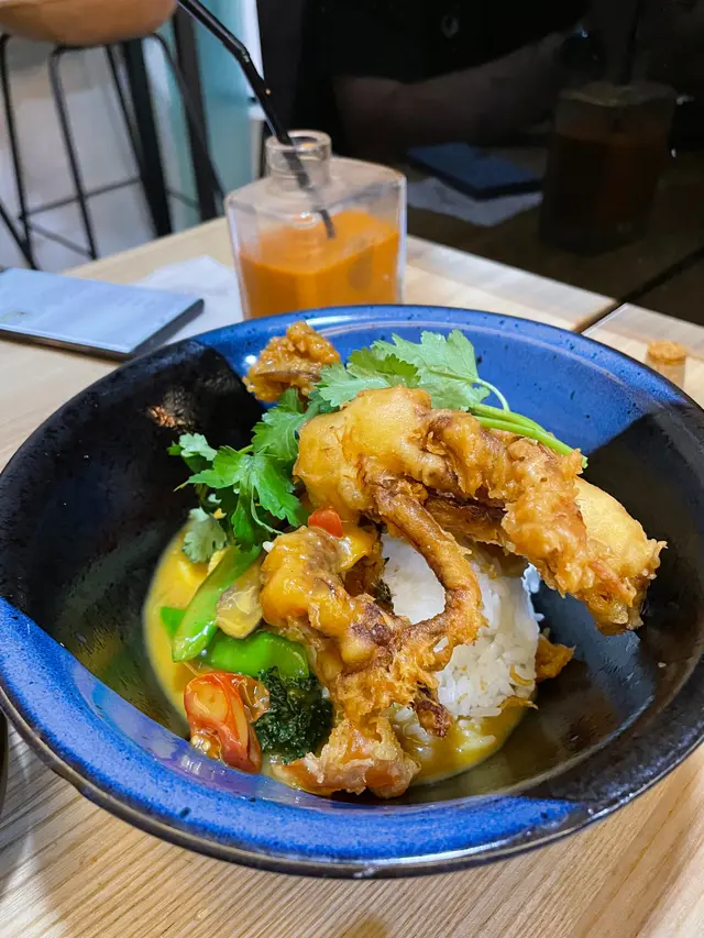 娘惹軟殼蟹咖喱飯