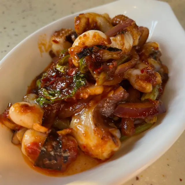 香蒜炒墨魚鬚🦑