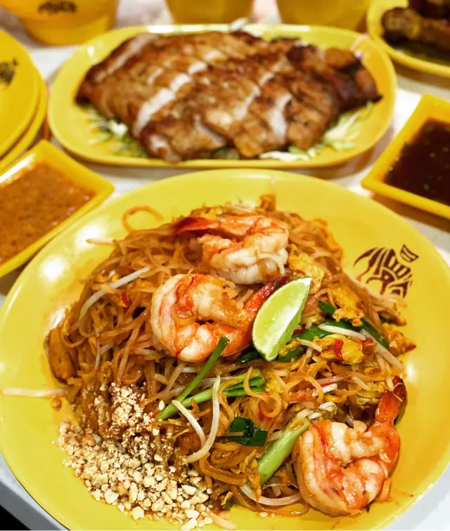 泰式鮮蝦炒金邊粉