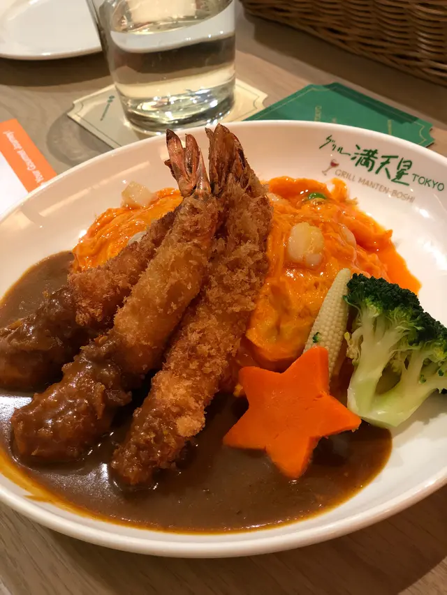 日式咖喱炸蝦蛋包飯