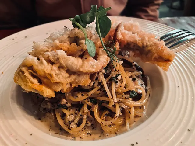 炸軟殼蟹黑松露意粉