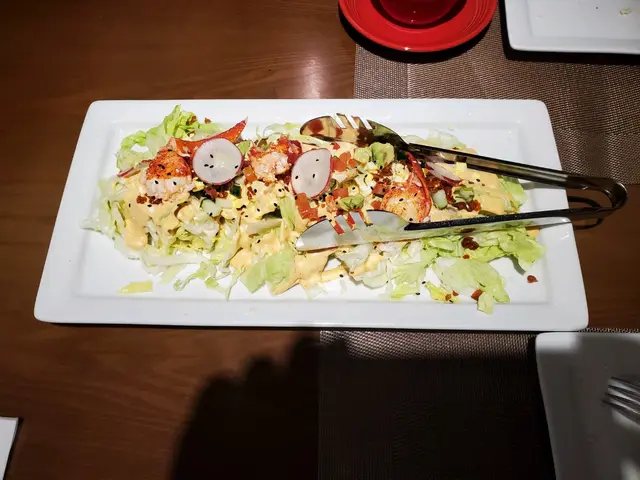 Red. lobster salad